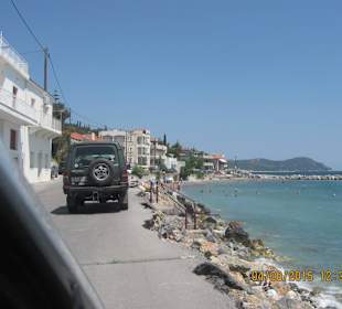 Küstenfahrt richtung Kymi Hafen 