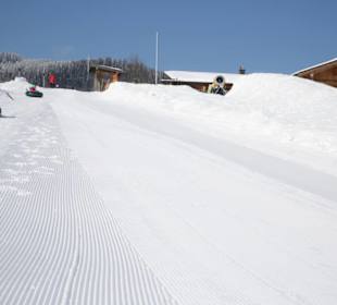 Snowtubing an der Kesselalm.