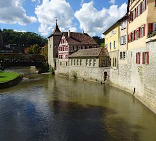 Sulfersteg mit Teil der Altstadtmauer