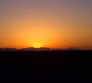 Sonnenuntergang in der Sahara