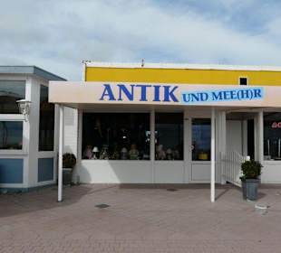 Shops and Restaurants at Sea Front in Dahme