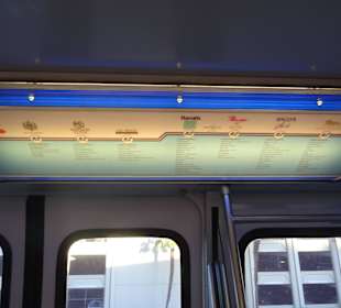 Lageplan in der Bahn