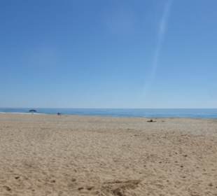 Am Sandstrand von Praia da Luz (Strand des Lichts)