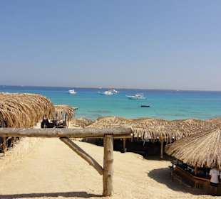 Blick vom Restaurant im Inselbereich Mahmya