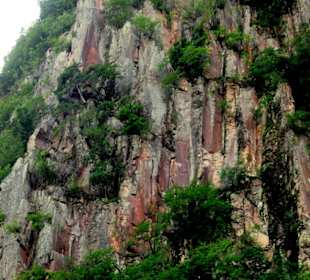 Berg Gand, von dem aus der Bergsturz erfolgte