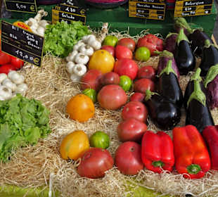 Rundgang über den Wochenmarkt von Argelès-Plage 