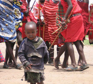 in einem Massai Dorf