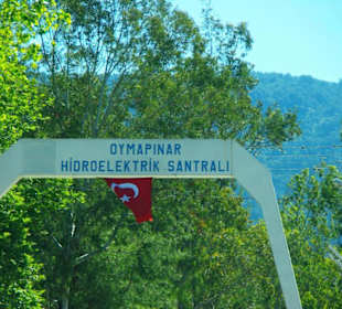 Anfahrt zum Staudamm von Side nach Manavgat