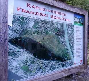 Übersicht über die Wege des Kapuzinerberges