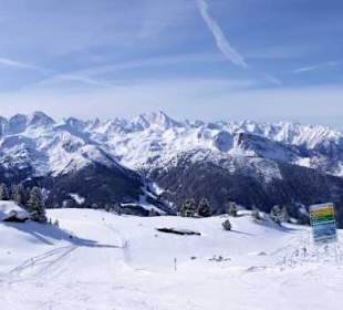 Panorama oben an Piste Sportbahn