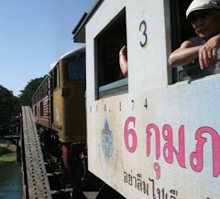 Der Zug fährt vorbei