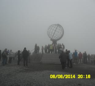 Das Nordkapp in Nebel