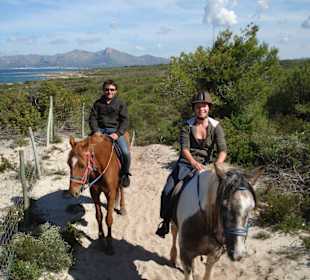 Schöne Ausritte am Strand