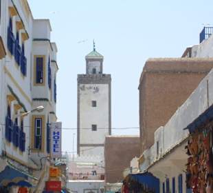 Blick zwischen die Gassen von Essaouira