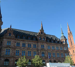 Das Neue Rathaus von Wiesbaden, erbaut 1883-1897