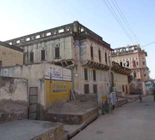 Alte verzierte Häuser in Mandawa