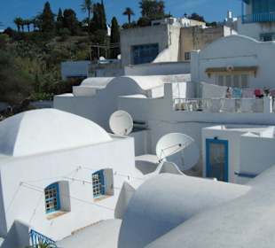 das Künstlerdorf von oben