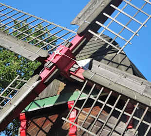 Das Zentrum des Flügelkreuzes der Mühle