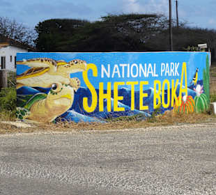 Einfahrt zum Shete Boka National Park