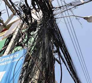 Kabelsalat in Bangkok