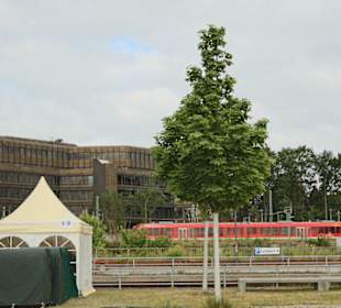 Kiel Hbf Ein Zug verläßt Kiel