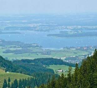 Blick auf den Chiemsee von der Kampenwand
