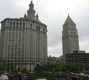 Blick von Brooklyn Bridge