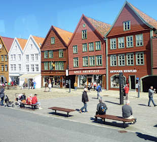 Bergen bei 17 Grad Sonne