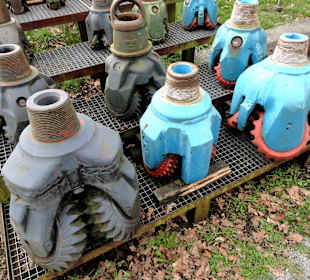 Sammlung von verschiedenen Bohrköpfen