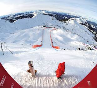 Die Weltcupstrecke in Zauchensee