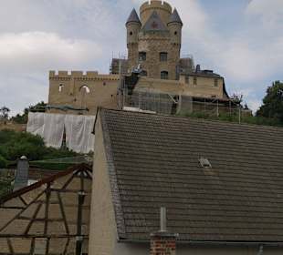 Blick aus unserem Zimmer auf die Burg