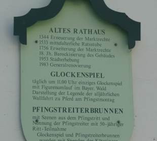 Informationstafel am Alten Rathaus