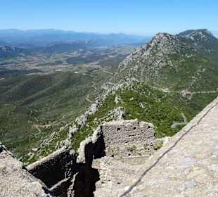 Ausblick von der Burg Quéribus