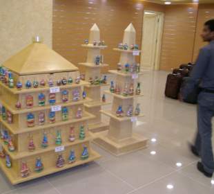 Natürlich düfen die Sandflaschen nicht fehlen