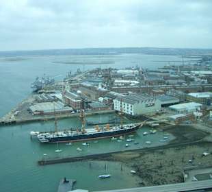 Aussicht auf dem Spinaker-Tower