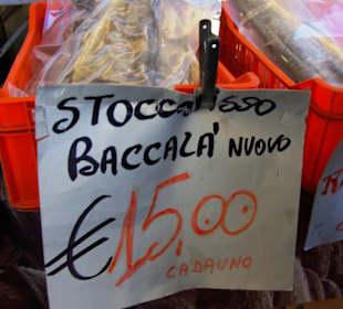 Preisübersicht Trockenfisch