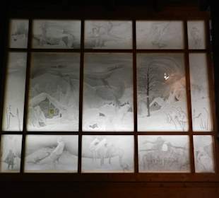 Glaserne Scheune - Glasbild 