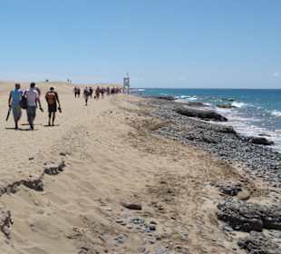 Der Strand ist fasr verschwunden 