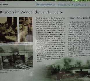 Infotafeln an der Alb