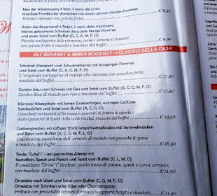 Speisekarte