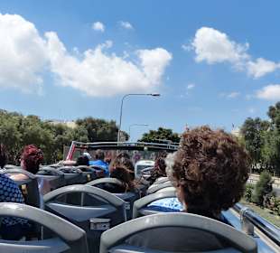 Fahrt über die Insel