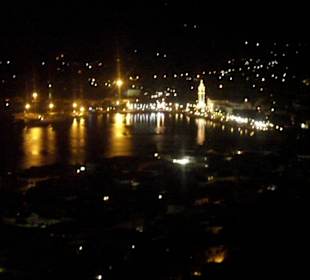 Vyhlídka na noční Zakynthos