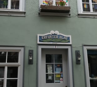 Auf der Krämerbrücke von Erfurt