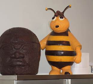 Biene Maja aus Schokolade