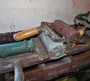 In der Malerwerkstatt des Dorfmuseums