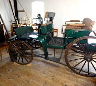 Fuhrwerk aus alter Zeit in der Mühle