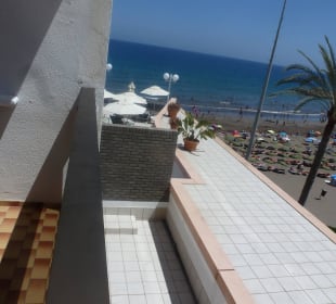 Vom Zimmer in Richtung Atlantik (Strand) gesehen