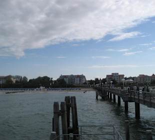 Blick von der Seebrücke auf Kühlungsborn