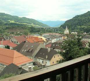 Blick von der Burg auf die Stadt Gmünd