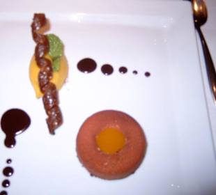 Saverin von weißer Schokolade